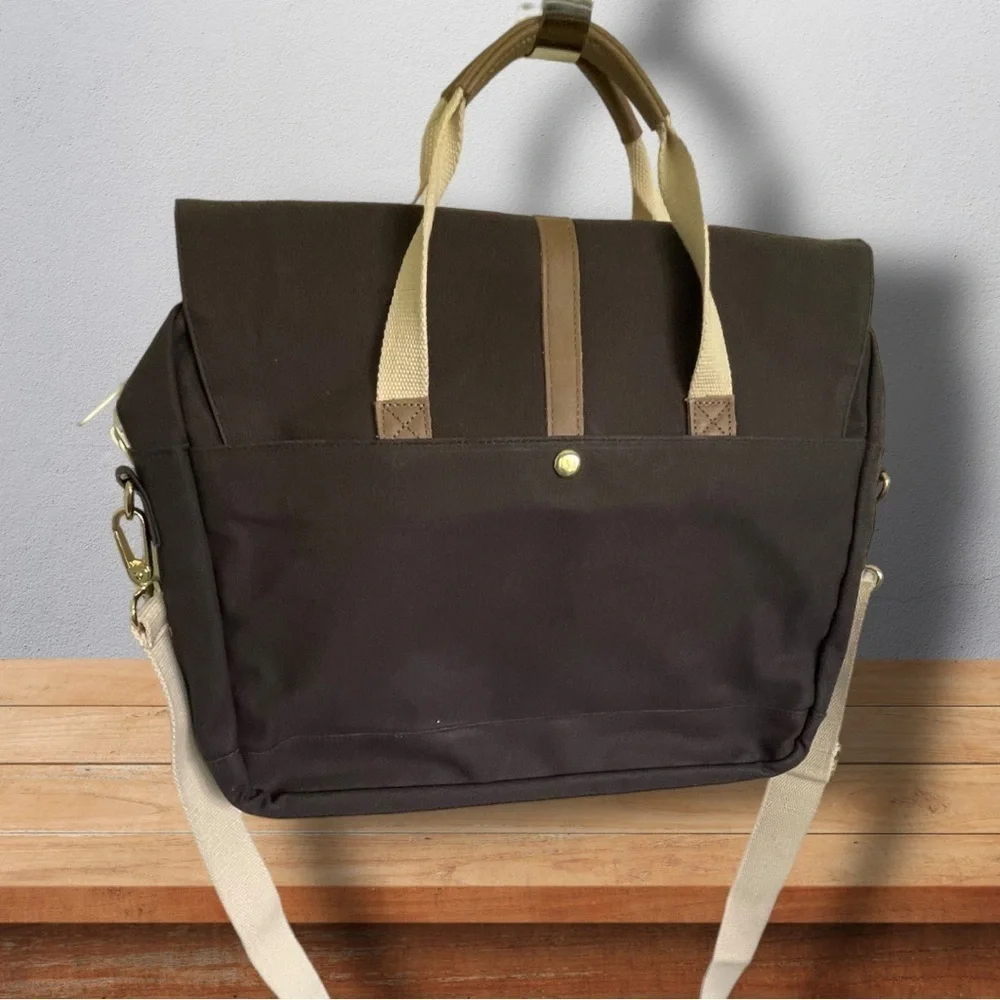 ESPEROS Baldwin Porter Black Brief Messenger Laptop Bag